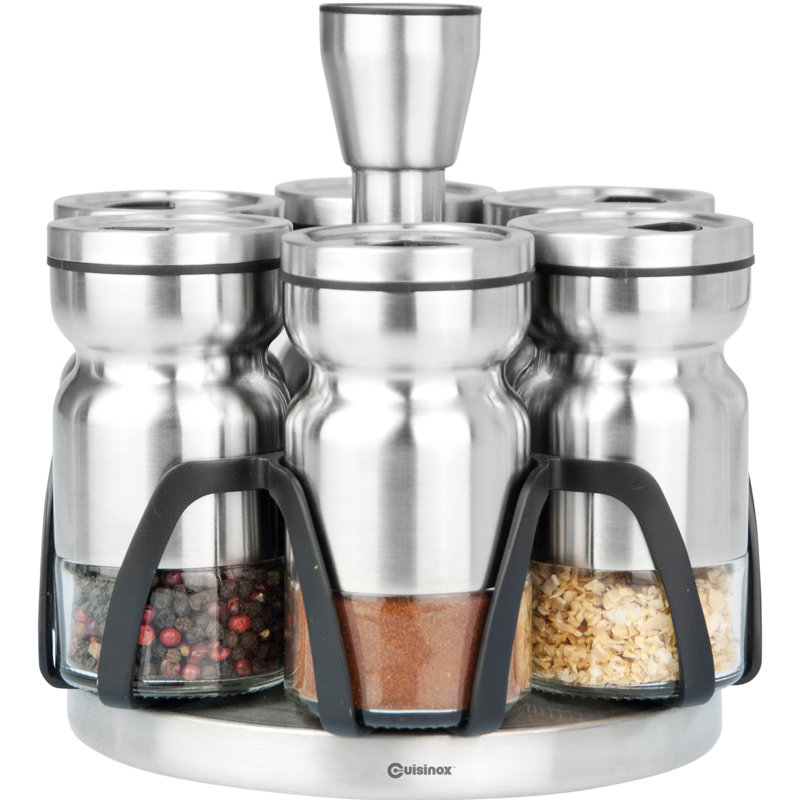 Rotating Spice Jar & Rack Set Joss & Main